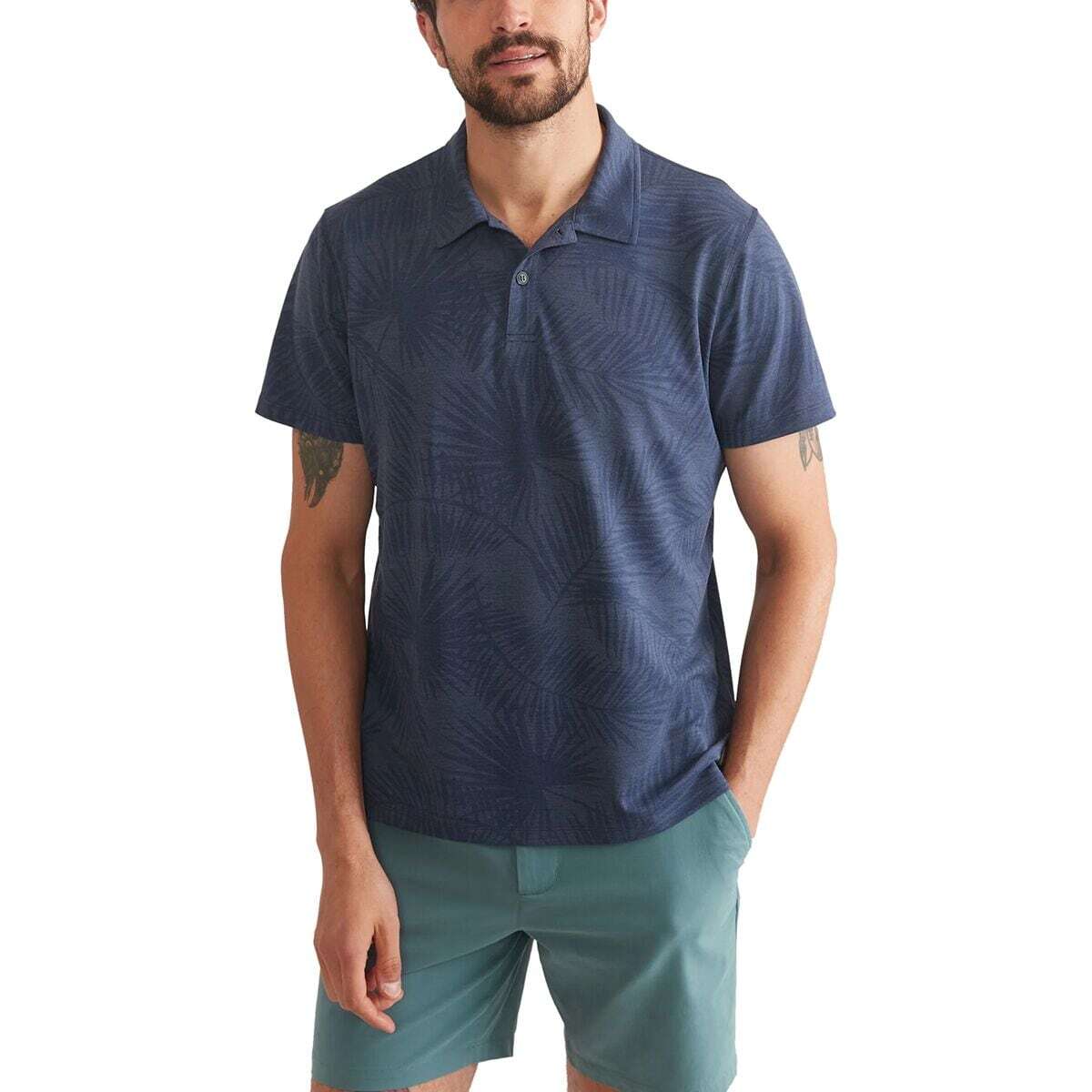 Рубашка поло Marine Layer Air с коротким рукавом - мужская