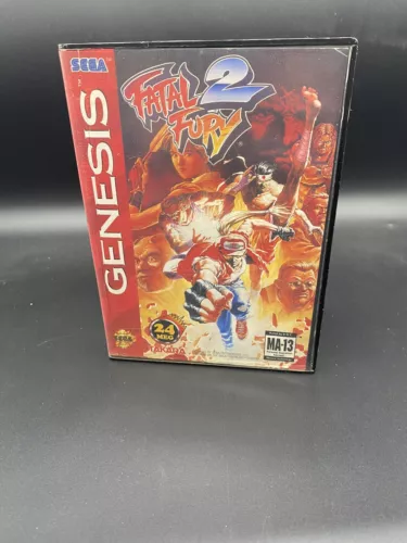 Sega Genesis Game Fatal Fury 2 Case & Game Only No Manual Tested!
