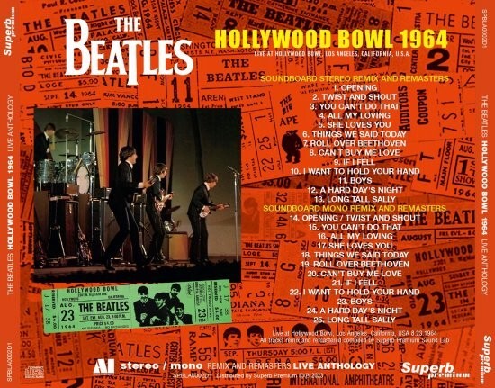 THE BEATLES LIVE ANTHOLOGY HOLLYWOOD BOWL 1964 CD | eBay