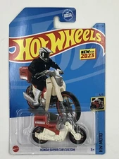 2023 Hot Wheels White Honda Super Cub Custom HW Moto #160