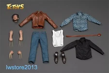 US Top Copy 1/6 TC001 Wolverine Logan Claw Head Clothes For 12" Male Figure Body
