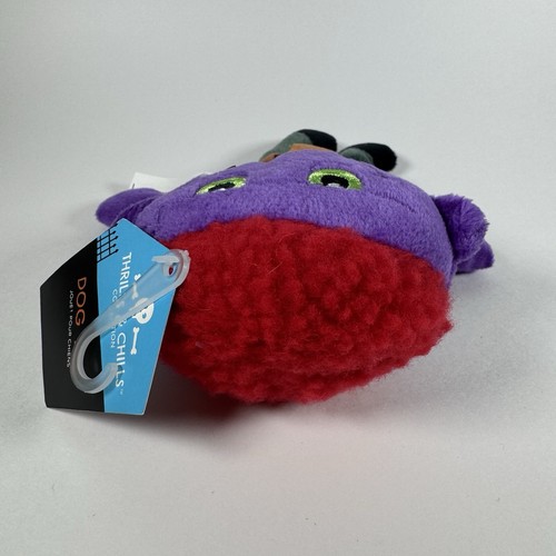 Pacific Coast Plush Dog Toy Halloween Thrills And Chills Purple Monster 7" - Picture 3 of 10