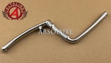 ALTALINE 6 3/4" (170MM) BICYCLE STEEL HEAVY-DUTY ONE-PIECE CRANK CHROME.