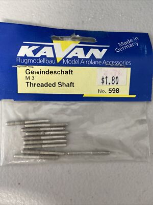 Kavan Model Airplane Accessories Threaded Shaft 10 Count