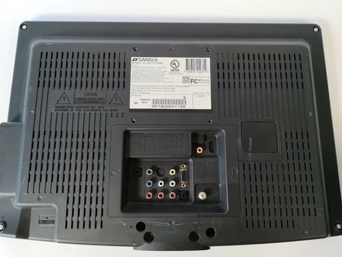SANSUI HDLCD19WB 19 Inch LCD TV PC Monitor No Stand and No Remote AC120V~60Hz - Picture 5 of 11