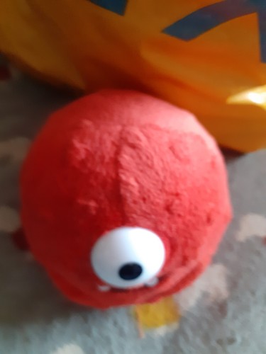Peluche Ty Beanie Ballz Muna, Yo Gabba Gabba, pequeño juguete suave rojo de un ojo - Imagen 7 de 12