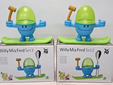 2 x WMF Eierbecher McEgg Willy Mia Fred Set 2 NEU in OVP