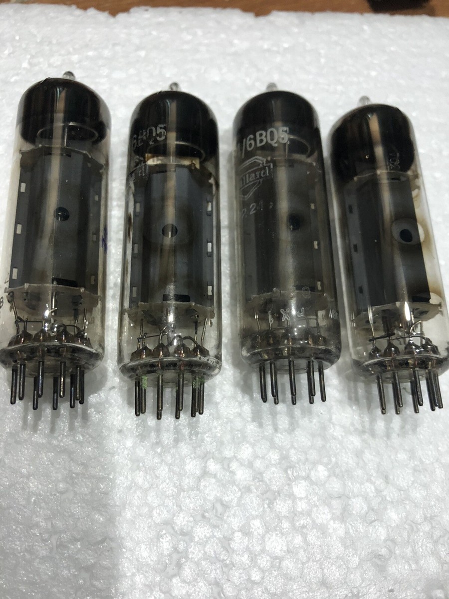 Mullard EL84/6BQ5 rX1 O getter Tested NOS Matched Quad | eBay