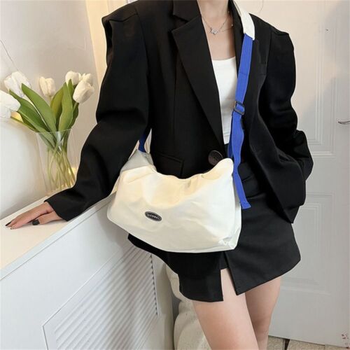 Nylon Shoulder Bag Solid Color Crossbody Bag Versatil Handbags  Women Men - Photo 1 sur 16