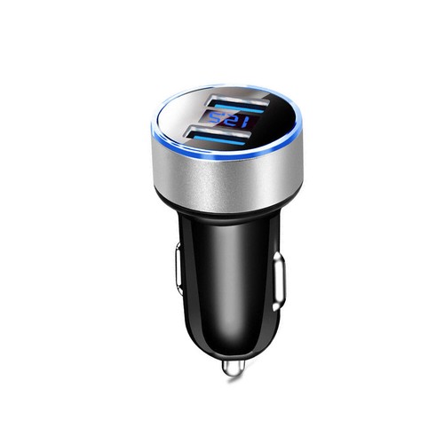 Adaptateur allume-cigare double USB voiture prise chargeur rapide affichage tension LED - Photo 16 sur 18