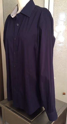 Men's Large Report Collection Stretch Shirt - Picture 9 of 12
