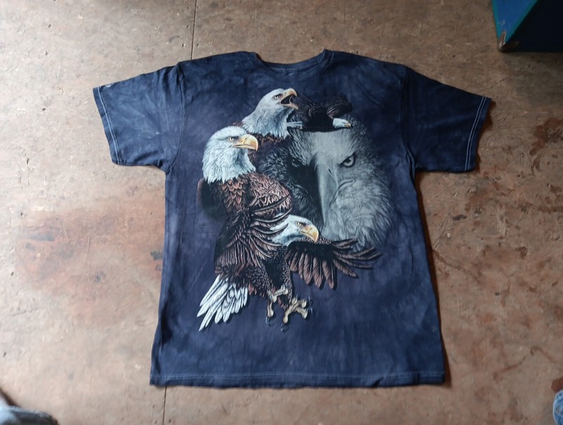 3D Tees by The Mountain Bald Eagle Men's T Shirt Size XL 46-48