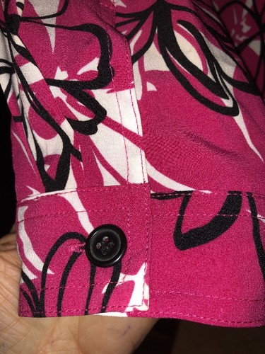 NWOT Alfred Dunner Zip Lightweight Floral Butterfly Pink White Black jacket Sz 8 - Picture 9 of 9
