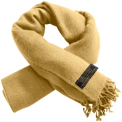 Chal de cachemira 100% bufanda pashmina crema oscura hecha a mano en Nepal CJ ropa NUEVA - Imagen 10 de 12