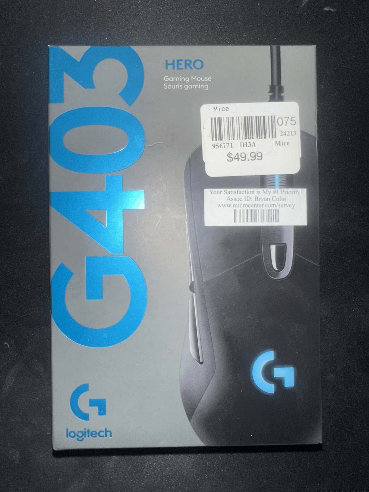 Logitech G403 HERO Wired Gaming Mouse with High-Precision Sensor  