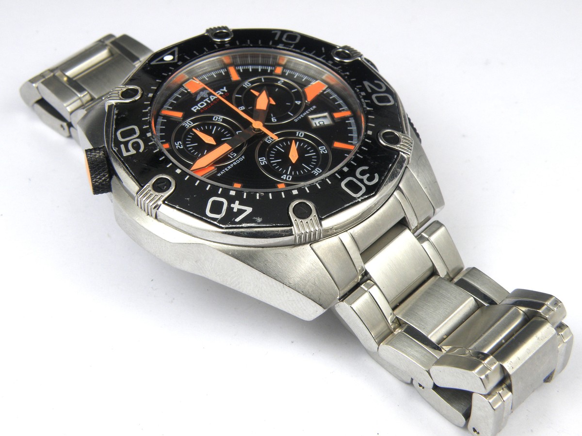 Rotary AGB00036/C/04 Gents Chronograph Divers Watch - 100m View 6
