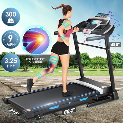 3.25HP Electric Treadmill Heavy Duty w/Auto Incline Motorized Running Machines.
