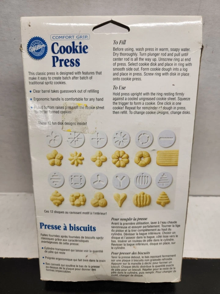 Prensa para galletas Wilton Comfort Grip con 12 discos - 2003 - 2104-4011 Foto 3 de 4