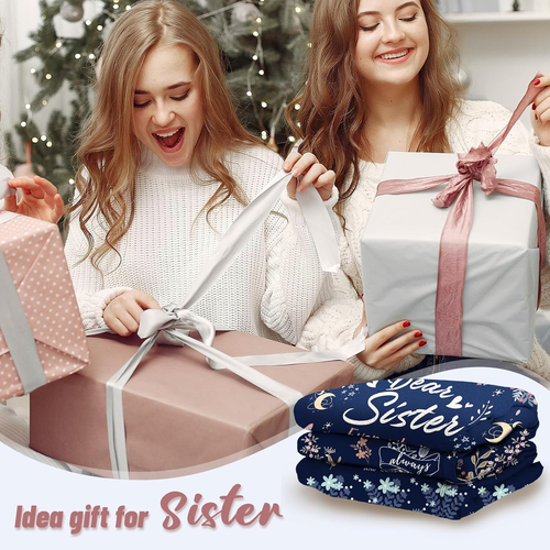 Benecharm Sister Blanket, Sister Gifts from Sister or Brother - anti Pilling Bla - Picture 3 of 12