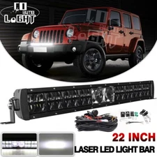 22 Inch LED LIGHT BAR Laser Spot Flood Combo Truck Work Offroad 4WD Jeep ATV SUV
