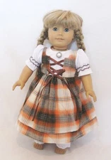 Doll Clothes 18" Doll Dress School Pioneer Fits 18 Inch Girl Dolls