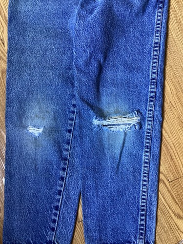 GIRLS Jean’s CHIC high-rise straight jeans blue size 7 children’s kids clean - Picture 4 of 4
