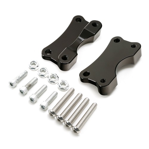 Elevadores de guardabarros delanteros negros montaje espaciador aptos para Harley Touring Road Glide 14-2023 - Imagen 4 de 8