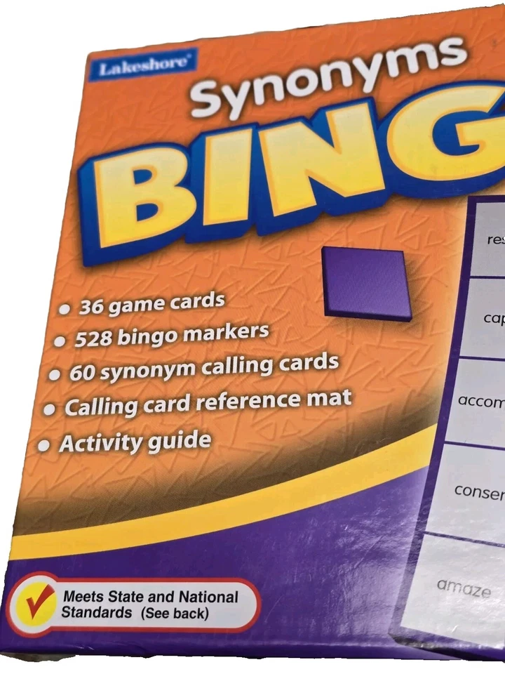 批量 4-Lakeshore 宾果前缀 后缀 同义词 Antonyms Fractions 年龄 10 岁及以上 — 第 3/4 张图片