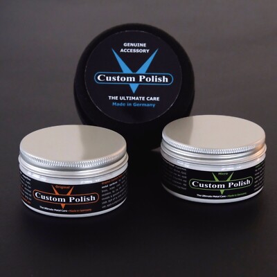 CUSTOM POLISH Polierset 240g Chrom Edelstahl Aluminium Politur + Profi Polierpad