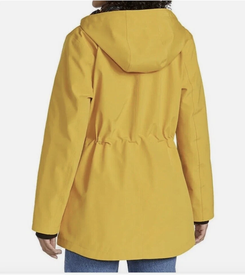 NEW Pendleton Women's Hooded Wind Resistant Waterproof Rain Jacket Yellow/Red - Image 3 of 4