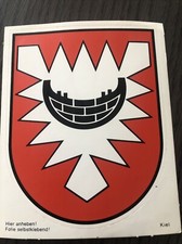 KIEL Stadtwappen Aufkleber / Sticker 12,5 x 10 cm Top Zustand
