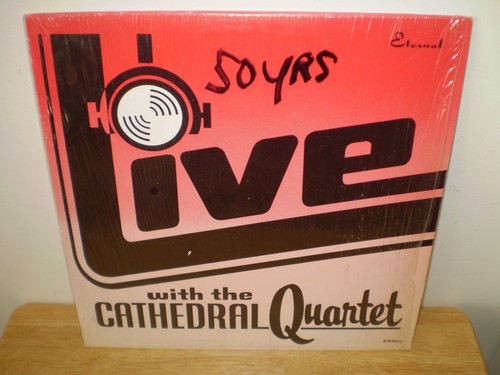 THE CATHEDRAL QUARTET.."LIVE WITH THE CATHEDRAL QT."..OOP LIVE GOSPEL CONCERT LP - Picture 1 of 2