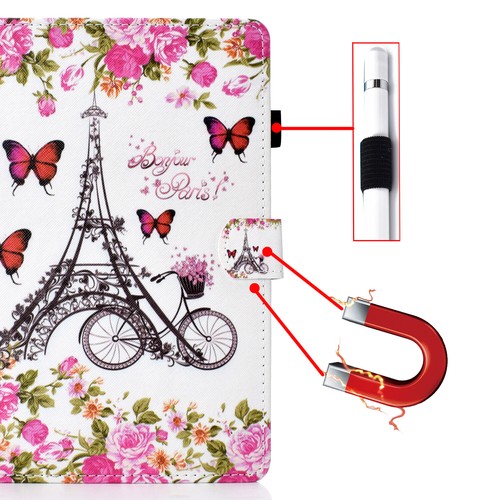 For iPad 9th 8th 7th 6th 5th Generation Air Magnetic PU Leather Stand Case Cover - Picture 83 of 112