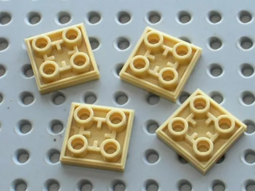 4 x Lego Star Wars Tan Tile Inverted Ref 11203 / Set 75105 10265 75188 75060..