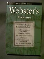 Webster's Thesaurus (1997, Softcover) Over 125,000 Entries