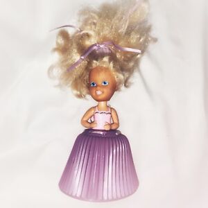 Tonka-Cupcake-Doll-Girl-Blond-Hair-Pink-Top-Purple-Skirt-Vintage-Toy