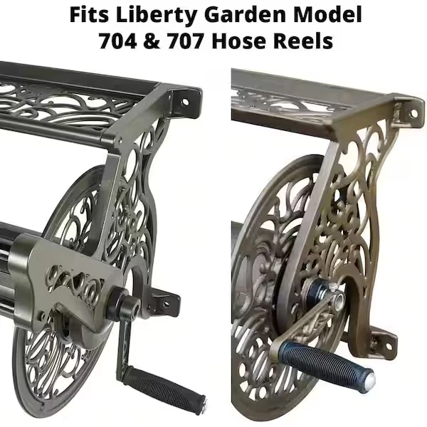 LIBERTY GARDEN Cast Aluminum Crank Arm Replacement - Bronze, Round Housing - Image 3 of 4