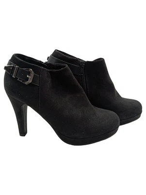 ONLY Bottines Femmes Noir Daim Moderne à Boucle (EU 37) - Photo 1/4