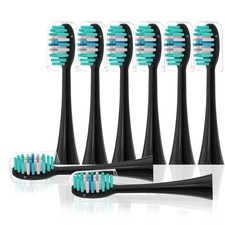 Replacement Toothbrush Heads for AquaSonic, 8 Count Pack of 1 , 8 Pack