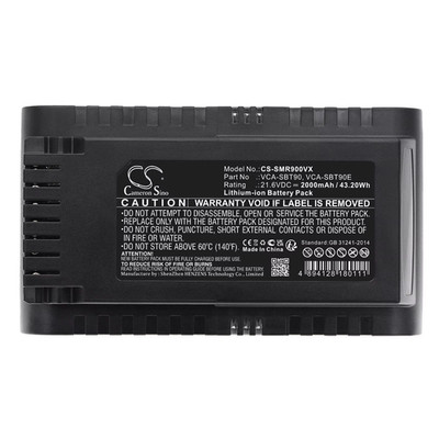 Vacuum Cleaner Battery DJ96-00221A, VCA-SBT90, VCA-SBT90E for Samsung Jet 75, Je