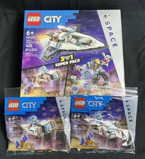 LEGO Space Lot of 3 - 60441, 30663, and 30663 - NEW Factory Sealed
