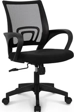 Office Desk Computer Chair Ergonomic Mesh Gaming Mid Back Seat with Comfy Lumbar