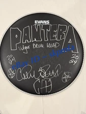 CHARLIE BENANTE Pantera Signed Drumhead 💯 AUTHENTIC Merch 🥁 2024 Tour