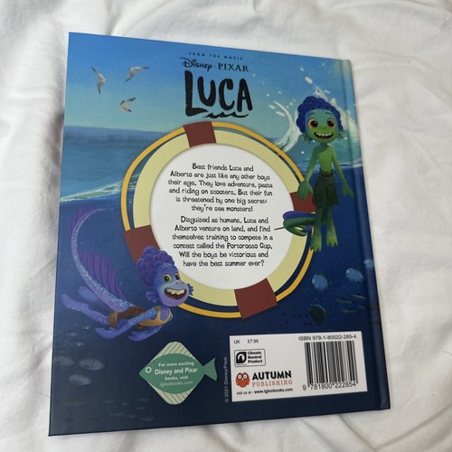 Disney Pixar Luca: Book of the Film Hardback Book The Fast Free BRAND NEW - Picture 4 of 5