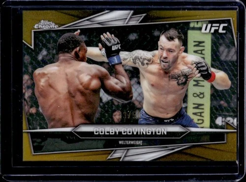 2026 Topps Chrome UFC Colby Covington Gold Refractor #/50