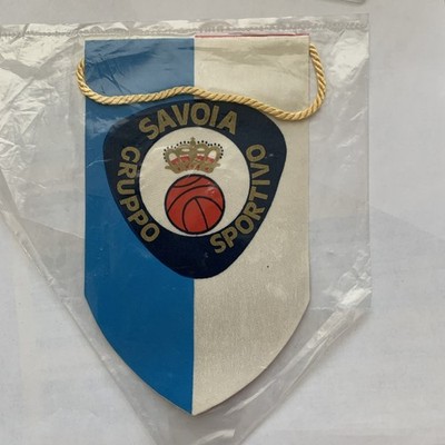 Savoia Gruppo Sportivo, Basketball, Italy, Pennant, Old, 8 cm x 15 cm Original Verp