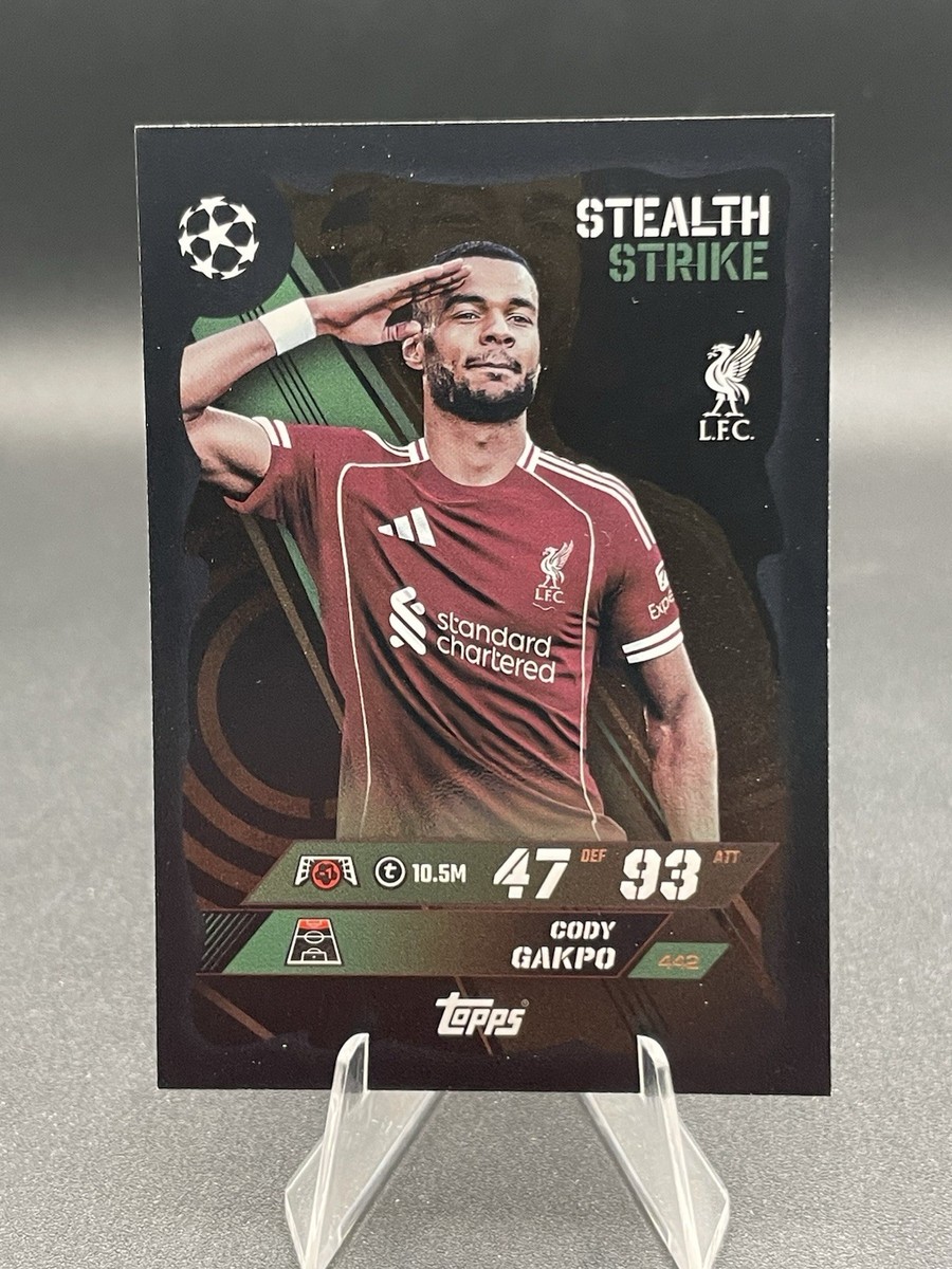Cody Gakpo Stealth Strike Topps Match Attax 2025/2026 Liverpool 25