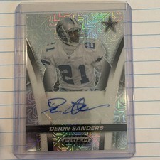 Panini 2025 Prizm Black Deion Sanders #FS-DSS Auto /15