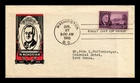 DR JIM STAMPS US COVER ROOSEVELT MEMORIAM WHITE HOUSE FDC SCOTT 932 IOOR CACHET