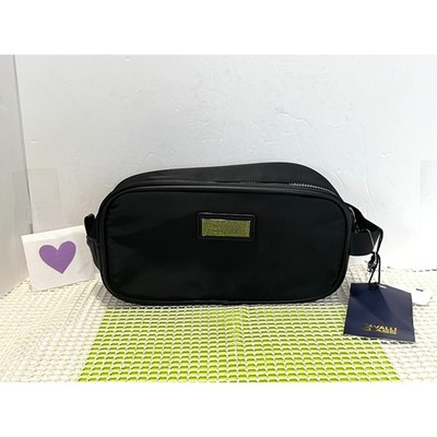 Cavalli Class Mens 10'' Dopp Kit Toiletry Bag Black OXV10CSB049 Travel Case NEW